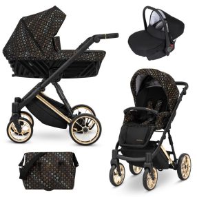   Kunert IVENTO Premium 3in1 Multifunktions-Kinderwagen - Black Style
