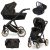 Kunert IVENTO Premium 3in1 Multifunktions-Kinderwagen - Black Style