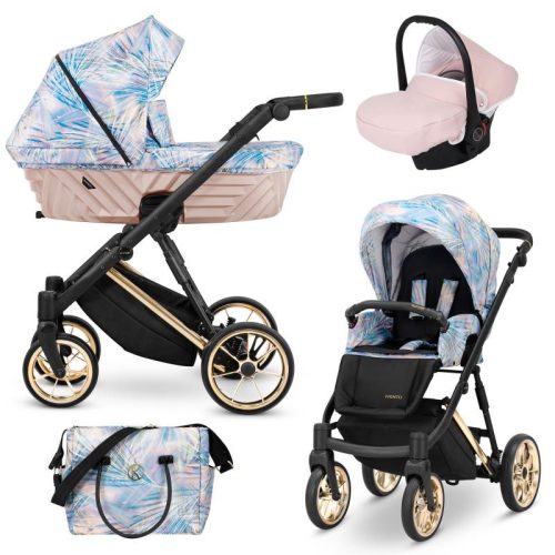 Kunert IVENTO Premium 3in1 Multifunktionskinderwagen - Pastellgras