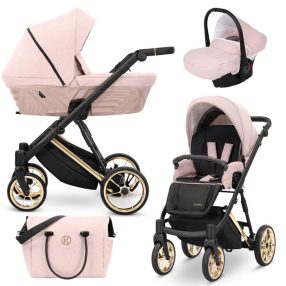   Kunert IVENTO Premium 3in1 Multifunktionskinderwagen - Smoky Pink