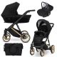 Kunert IVENTO Premium 3in1 Multifunktionskinderwagen - Tiefschwarz
