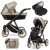 Kunert IVENTO Premium 3in1 Multifunktionskinderwagen - Eco Cappucino Metall