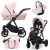 Kunert IVENTO 3in1 multifunktionaler Kinderwagen - Smoky Pink