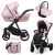 Kunert IVENTO 3in1 Multifunktionskinderwagen - Eco Pink Metall