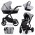 Kunert IVENTO 3in1 multifunktionaler Kinderwagen - Eco Grey Metall