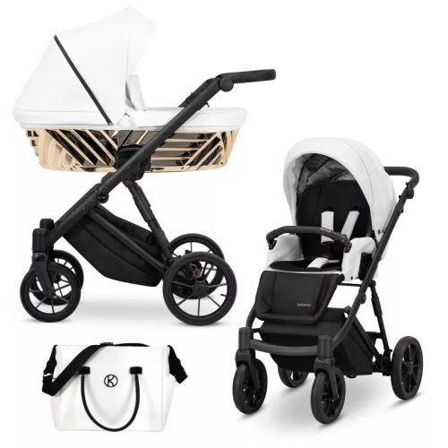 Kunert IVENTO GLAM 3in1 multifunktionaler Kinderwagen - White Pearl 