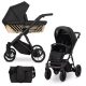 Kunert IVENTO GLAM 3in1 Multifunktionskinderwagen - Black Pearl