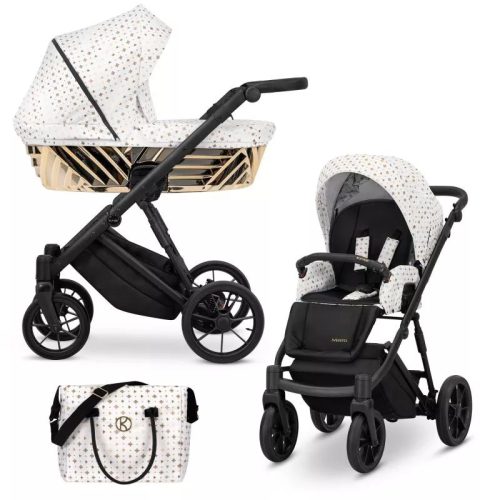 Kunert IVENTO GLAM 3in1 Multifunktions-Kinderwagen - White Style