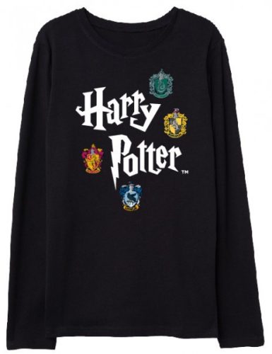 Harry Potter Magic Emblems gyerek hosszú ujjú póló 4 év / 104 cm