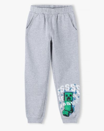 Minecraft Grey gyerek hosszú nadrág, jogging alsó 6 év / 116 cm