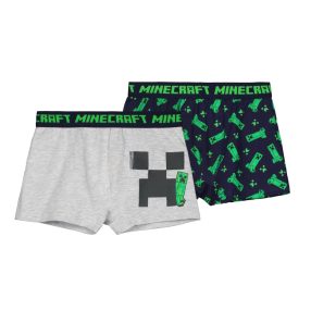   Minecraft Creeper Combo gyerek boxeralsó 2 darab/csomag 6 év / 116 cm