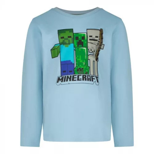 Minecraft Trio Blue gyerek hosszú ujjú póló, felső 12 év / 152 cm