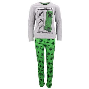 Minecraft Create, Survive gyerek hosszú pizsama 10 év