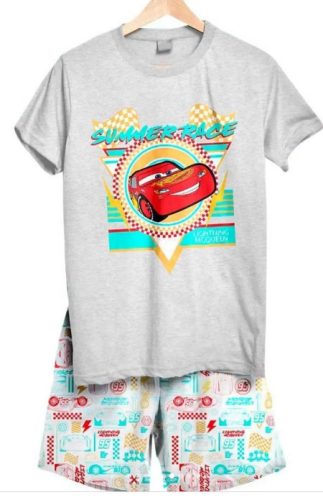 Disney Verdák Summer Race Grey gyerek rövid pizsama 3 év / 98 cm