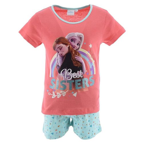 Disney Jégvarázs Best Sisters Peach gyerek rövid pizsama 8 év / 128 cm