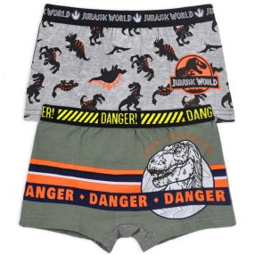   Jurassic World Danger Green gyerek boxeralsó 2 darab/csomag 2 - 3 év / 92 - 98 cm