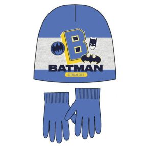 Batman Gotham City Blue gyerek sapka + kesztyű szett 54 cm