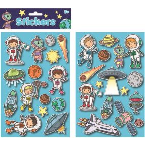 Űr Planet pufi matrica szett