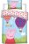 Peppa malac Hot-air Balloon gyerek, ovis ágyneműhuzat 100×135cm, 40×60 cm