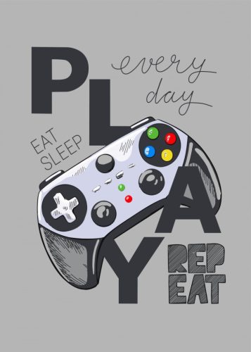 Gamer Player polár takaró 100x140cm