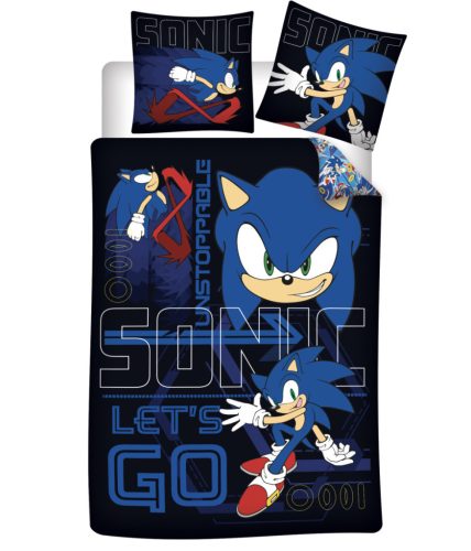 Sonic a sündisznó Unstoppable ágyneműhuzat 140×200cm, 70×90 cm