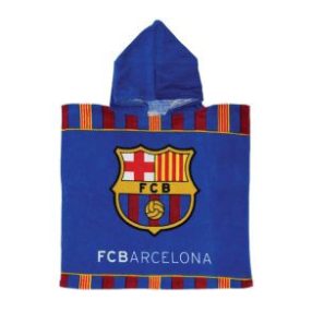 FC Barcelona Blue strand törölköző poncsó 50x100 cm