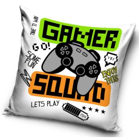 Gamer Squad párnahuzat 40x40 cm