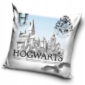 Harry Potter White Hogwarts párnahuzat 40x40 cm Velúr
