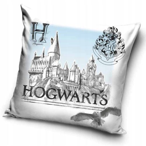 Harry Potter White Hogwarts párnahuzat 40x40 cm Velúr