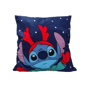   Disney Lilo és Stitch, A csillagkutya Antler Karácsonyi párnahuzat 40x40 cm Velúr
