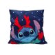 Disney Lilo és Stitch, A csillagkutya Antler Karácsonyi párnahuzat 40x40 cm Velúr