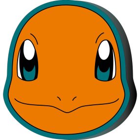 Pokémon Charmander formapárna, díszpárna 40 cm Velúr