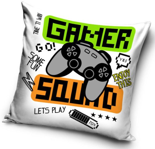 Gamer Squad párna, díszpárna 40 x 40 cm