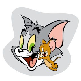 Tom és Jerry Grey formapárna, díszpárna 32x32 cm