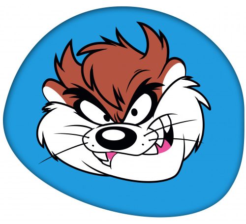 Bolondos dallamok Taz formapárna, díszpárna 41x33 cm