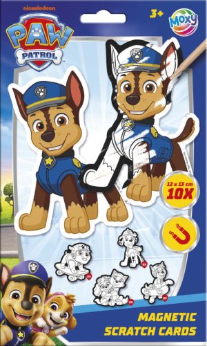 Mancs Őrjárat Team scratch képkarcoló készlet mágnessel