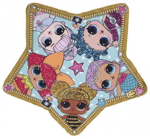 LOL Surprise Star forma fürdőlepedő, strand törölköző 115x110 cm (Fast Dry)