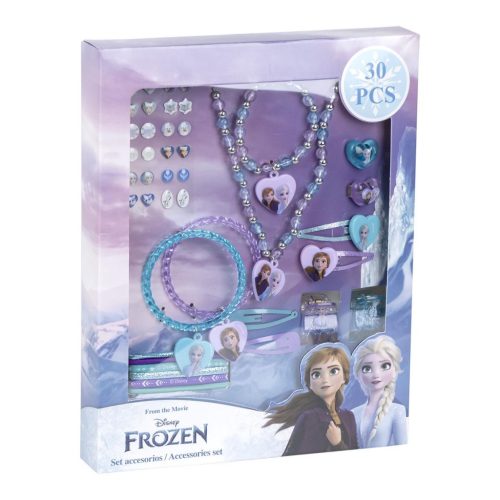 Disney Jégvarázs Sparkle ékszer és hajkiegészítő szett 30 db-os