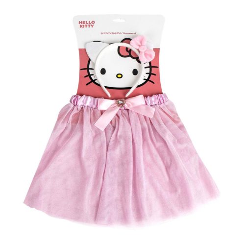 Hello Kitty Pink gyerek szoknya és hajpánt szett 3 - 8 év / 98 - 128 cm