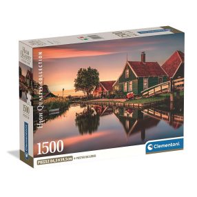Hollandia Zaanse Schans 1500 db-os Compact puzzle Clementoni