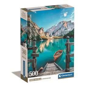 Olaszország Braies Lake 500 db-os Compact puzzle Clementoni