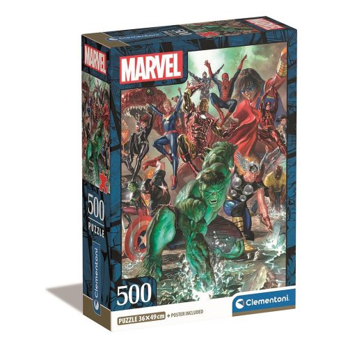 Bosszúállók Assembly 500 db-os Compact puzzle Clementoni