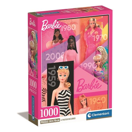 Barbie Years 1000 db-os Compact puzzle Clementoni