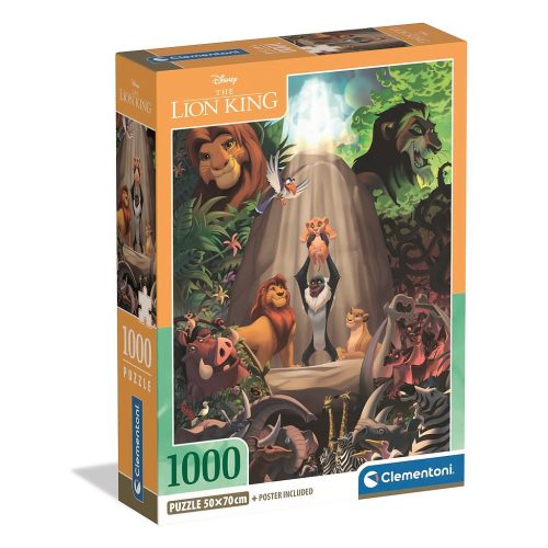 Disney Az Oroszlánkirály Legacy 1000 db-os Compact puzzle Clementoni