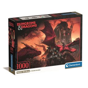   Dungeons & Dragons Riders of Flame 1000 db-os Compact puzzle Clementoni