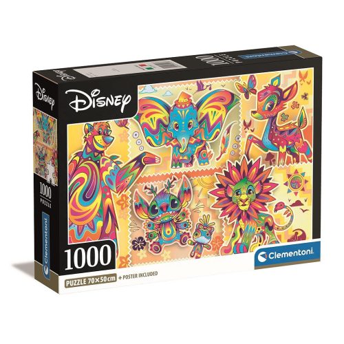 Disney Classics Boho Style 1000 db-os Compact puzzle Clementoni