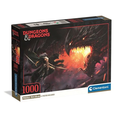 Dungeons & Dragons Dark Elf 1000 db-os Compact puzzle Clementoni