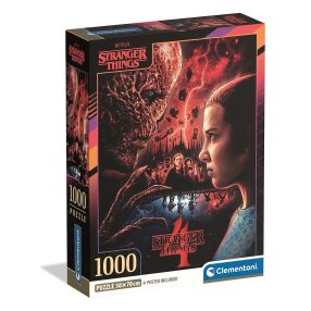   Stranger Things Eleven vs. Vecna 1000 db-os Compact puzzle Clementoni