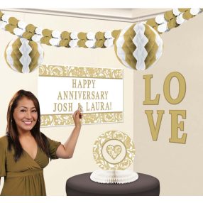 Színes Gold dekoráció szett 9 db-os