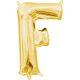 Arany Gold mini F betű fólia lufi 33 cm